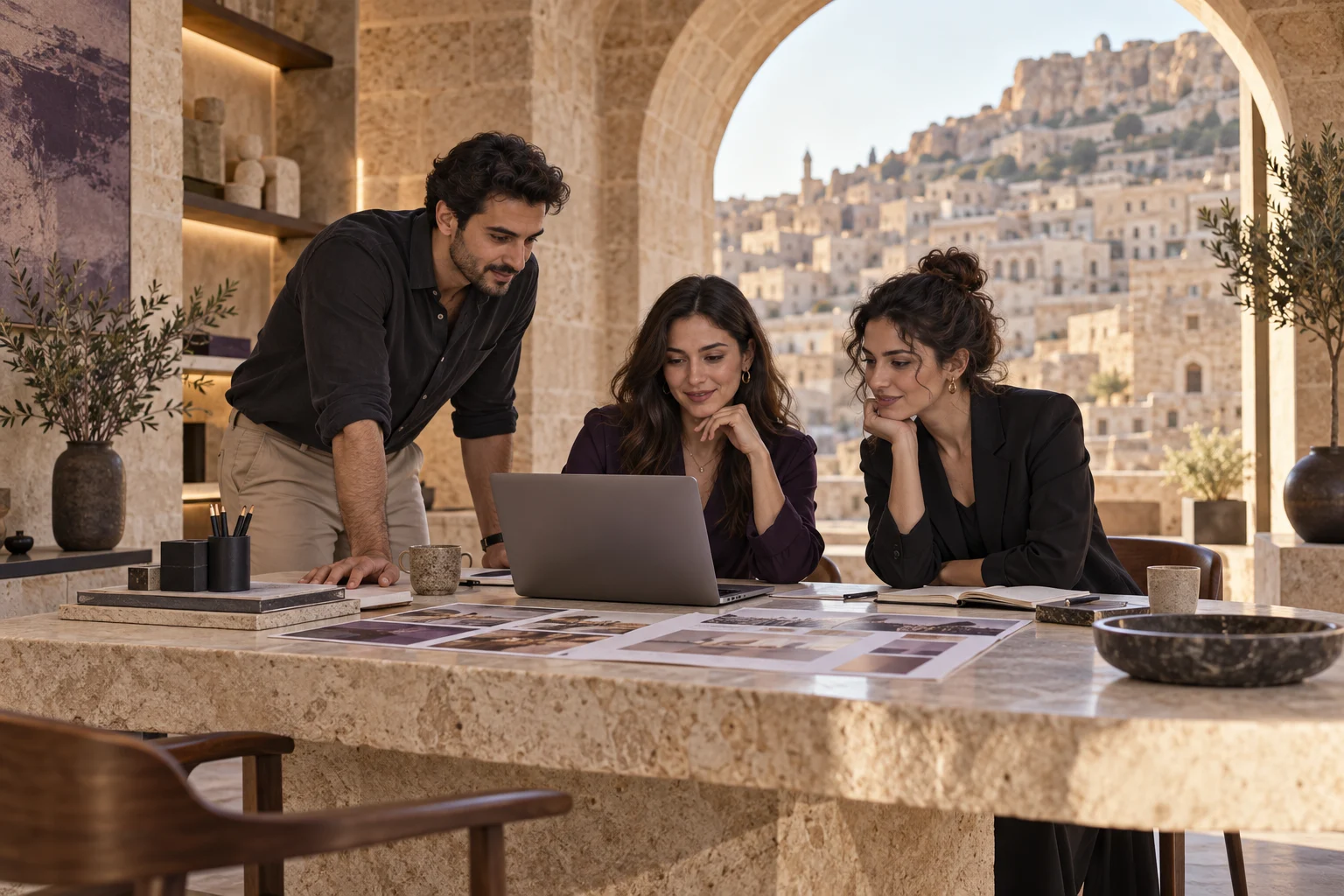 Mardin web tasarım projesi için birlikte çalışan ekip